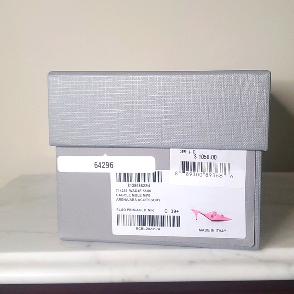 Cagole Pointed Toe Mule Pink - Picture 7 of 17